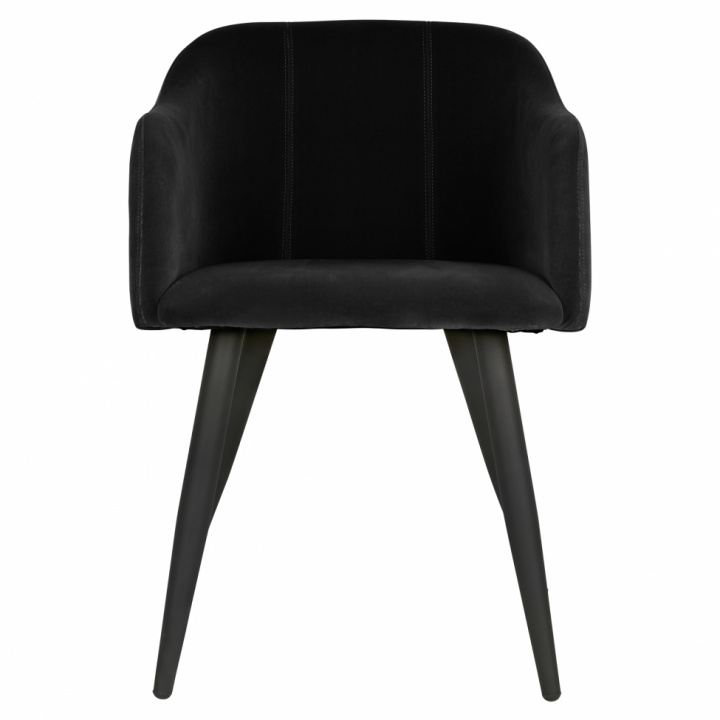 Stol med armlen 'Pernilla' - Svart