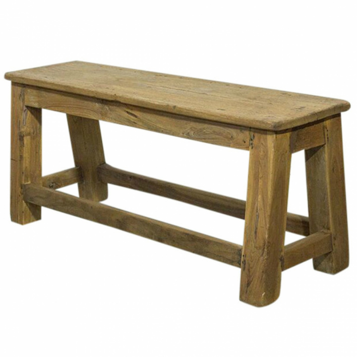 Rustikk benk - Resirkulert tre