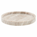 Round Tray \'Marble\' - Beige