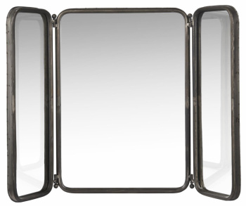 Vegg speil med 2 sidespeil