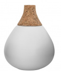 Vase - Kork og hvit