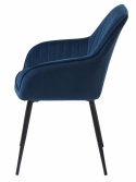Stol \'Siena\' - Blå/Fløyel