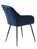 Stol \'Siena\' - Blå/Fløyel