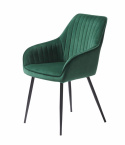 Stol \'Siena\' - Grønn/Fløyel