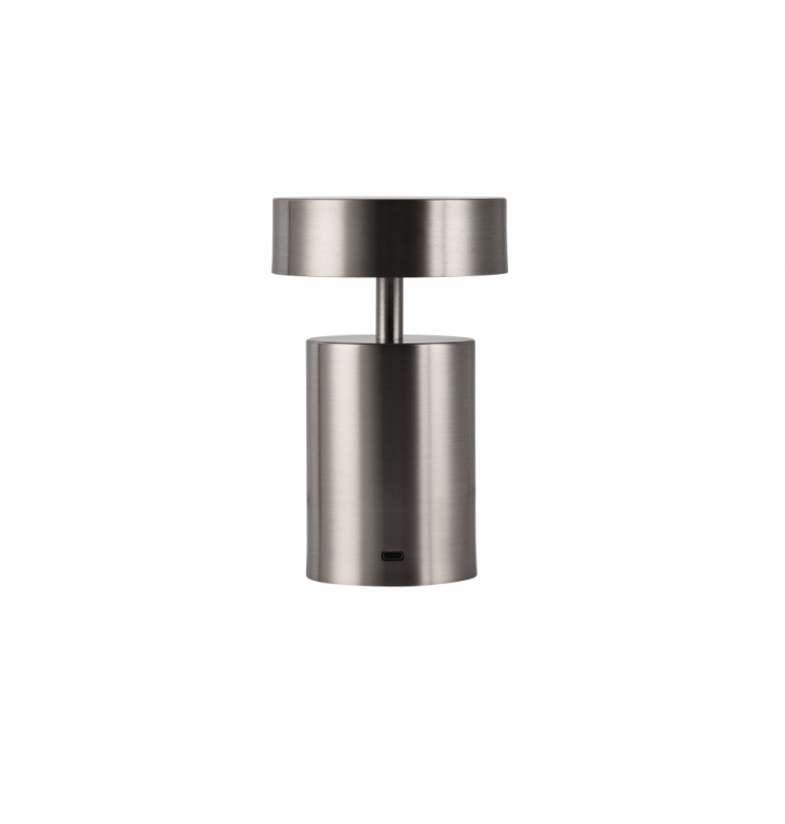 Oppladbar lampe 'Boxholm' - Sölv