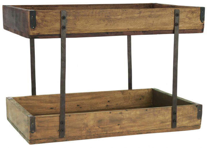 Trebrett med to etasjer 'Unikt' - Tre