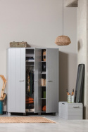 Garderobe \'Dennis\' 3 dörer - Betonggrå