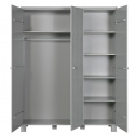 Garderobe \'Dennis\' 3 dörer - Betonggrå