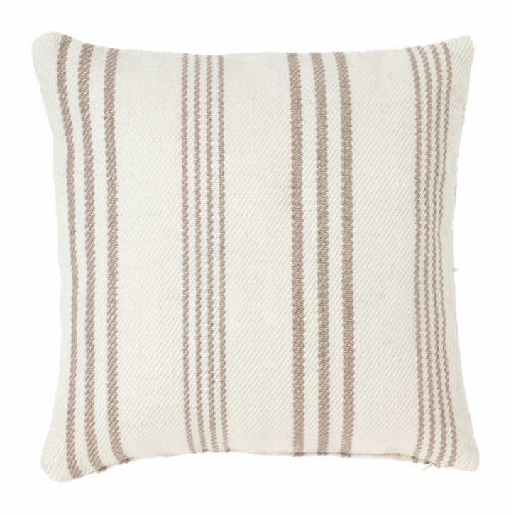 Pute \'PET\' - Stripet / Taupe i gruppen Interiør / Tekstiler / Pynteputer hos Reforma (37187)