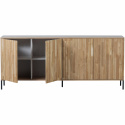 Sideboard \'New Gravure\' 200 cm - Ek/Svart