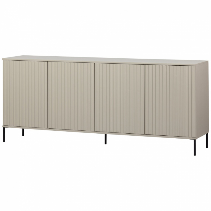 Sideboard \'New Gravure\' 200 cm - Beige/Svart i gruppen Møbler / Hyller og oppbevaring / Sidebord hos Reforma (373471-D)