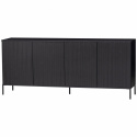 Sideboard \'New Gravure\' 200 cm - Svart/Svart