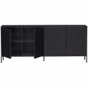 Sideboard \'New Gravure\' 200 cm - Svart/Svart