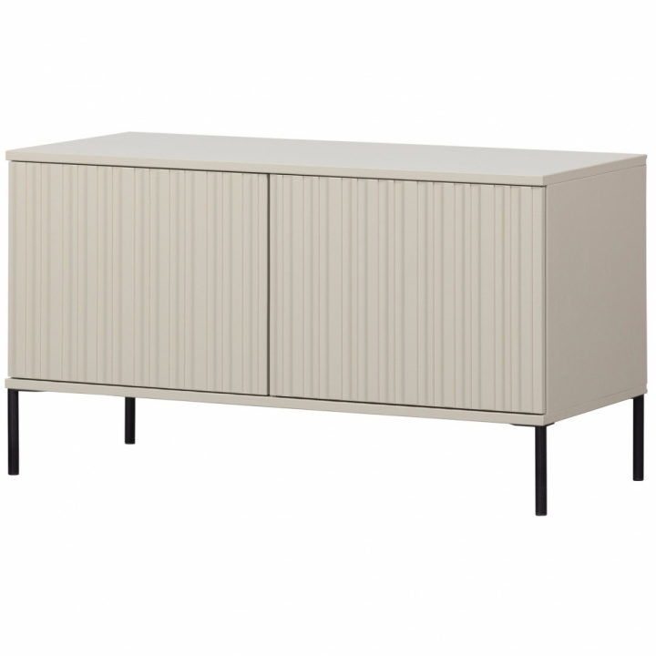 TV-stativ \'New Gravure\' 100 cm - Beige/Sort i gruppen Møbler / Hyller og oppbevaring / TV-møbler hos Reforma (373472-D)