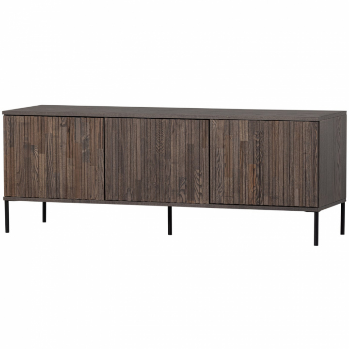 TV-benk \'New Gravure\' 150 cm - Mørk brun/Sort i gruppen Møbler / Hyller og oppbevaring / TV-møbler hos Reforma (373473-E)