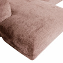 Sofa \'Cloud\' 3-seters sjeselong venstre - Brungrå/Rosa
