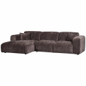 Sofa \'Cloud\' 3-seters sjeselong venstre - Mørkebrun