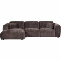 Sofa \'Cloud\' 3-seters sjeselong venstre - Mørkebrun