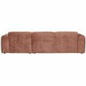 Sofa \'Cloud\' 3-seters sjeselong høyre - Rosa/brun