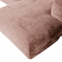 Sofa \'Cloud\' 3-seters sjeselong høyre - brungrå/rosa