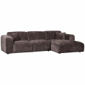 Sofa \'Cloud\' 3-seters sjeselong høyre - Mørkebrun