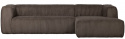 Sofa \'Bean\' 4-seter - Brun/Manchester