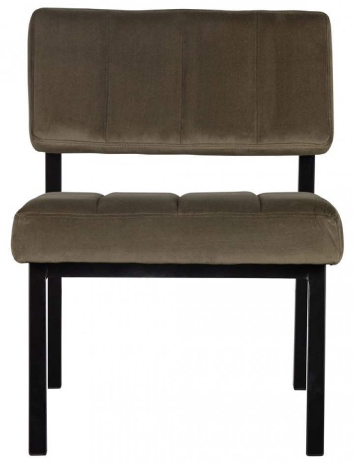 Lenestol 'Kaja' - Grønn/Fløyel