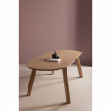 Spisebord \'Tablo\' 220x90cm ovalt - Brungrå