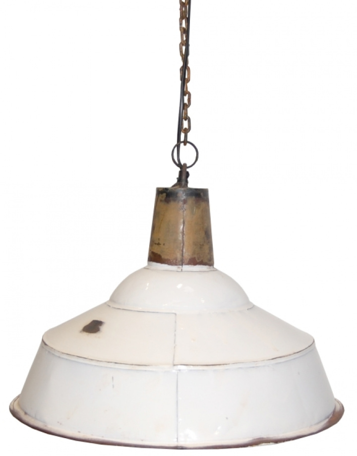 Industriell lampe vintage - Antikk i gruppen VINTAGE / Belysning / Taklamper hos Reforma (4011-White-TRA-M)