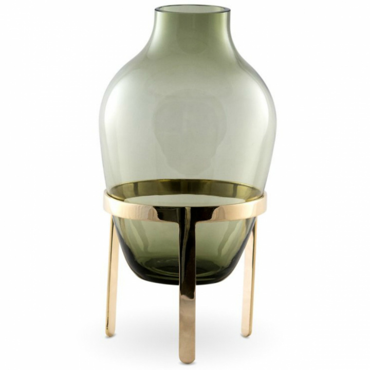 Vase \'Adorn\' - Messing / Green S i gruppen hos Reforma (40125)