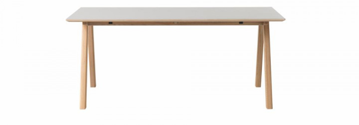 Spisebord 'Hallaryd' 180x90cm - Eik/Grå