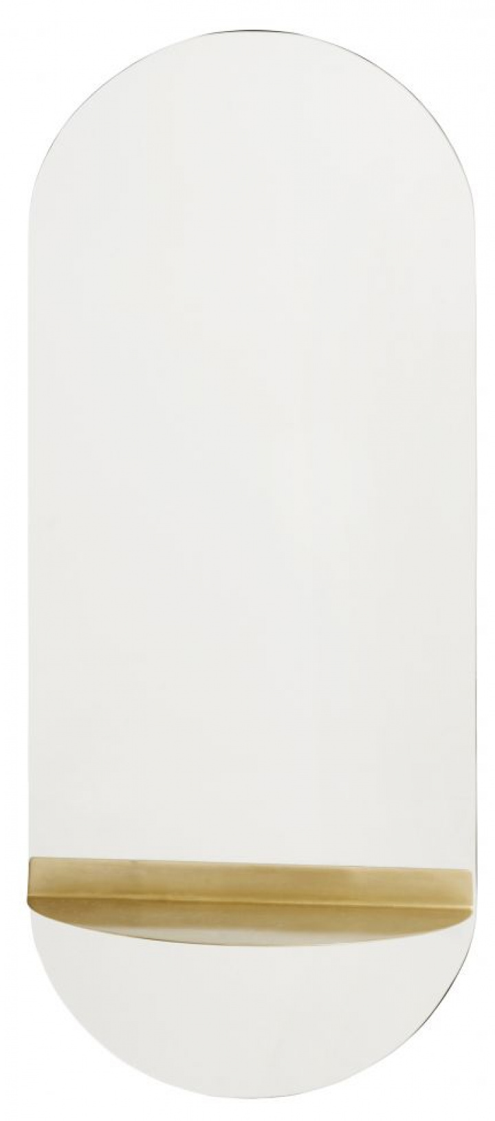 Speil 'Oval Brass' 30x61cm