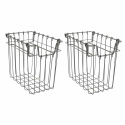 2-pakningskurver av metall \'Addit\' - Grå S