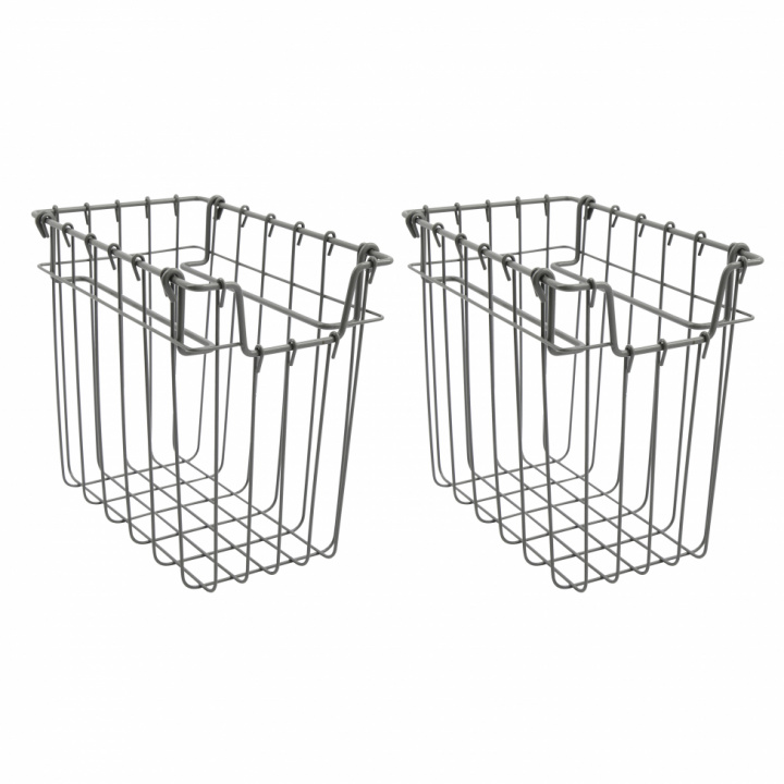 Metallkurver 2-pakk 'Addit' - Grå (S)