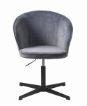 Kontorstol \'Lyon\' - Grå fløyel