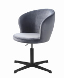 Kontorstol \'Lyon\' - Grå fløyel