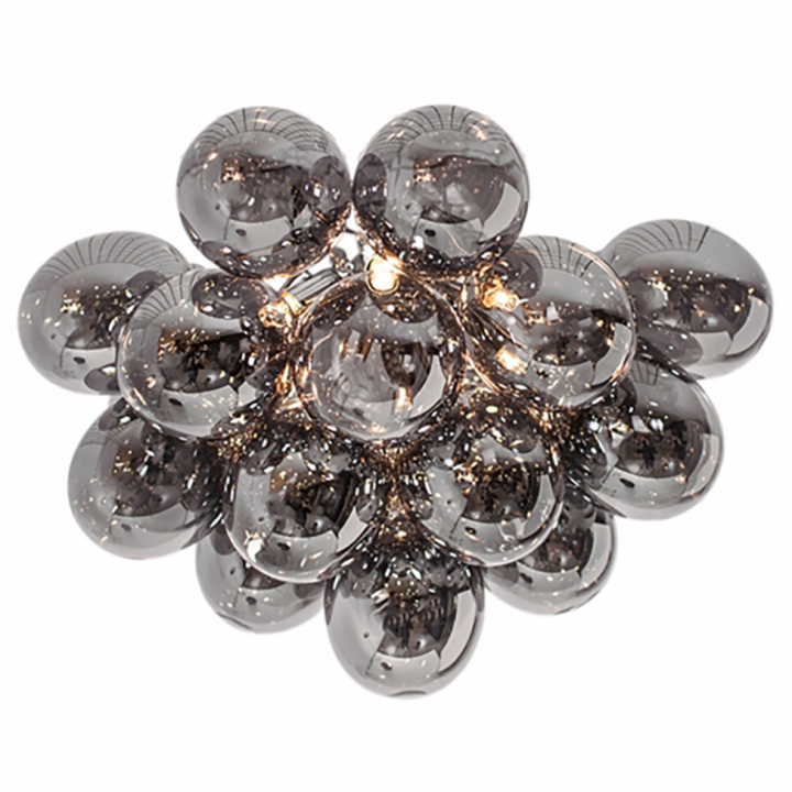 Taklampe 'Plafond Gross' Ø50 - Røykgrå