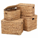 Kurv \'Fishbone\' 2 sett - Natur
