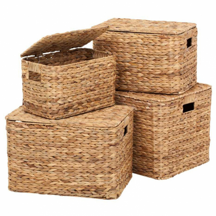 Kurv 'Fishbone' 2 sett - Natur