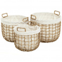Kurv Linen - 3 stk