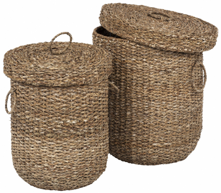 Klesvaskskurv 2set - Seagrass