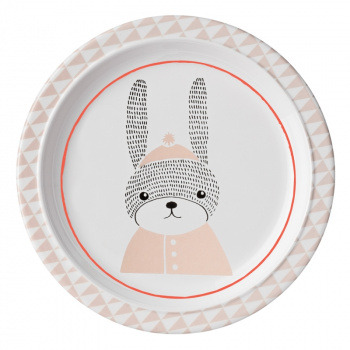 Plate Sophia Rabbit - Hvit