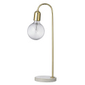 Bordlampe - Marmor og messing