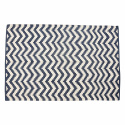 Teppe \'sikksakk\' - blå / hvit