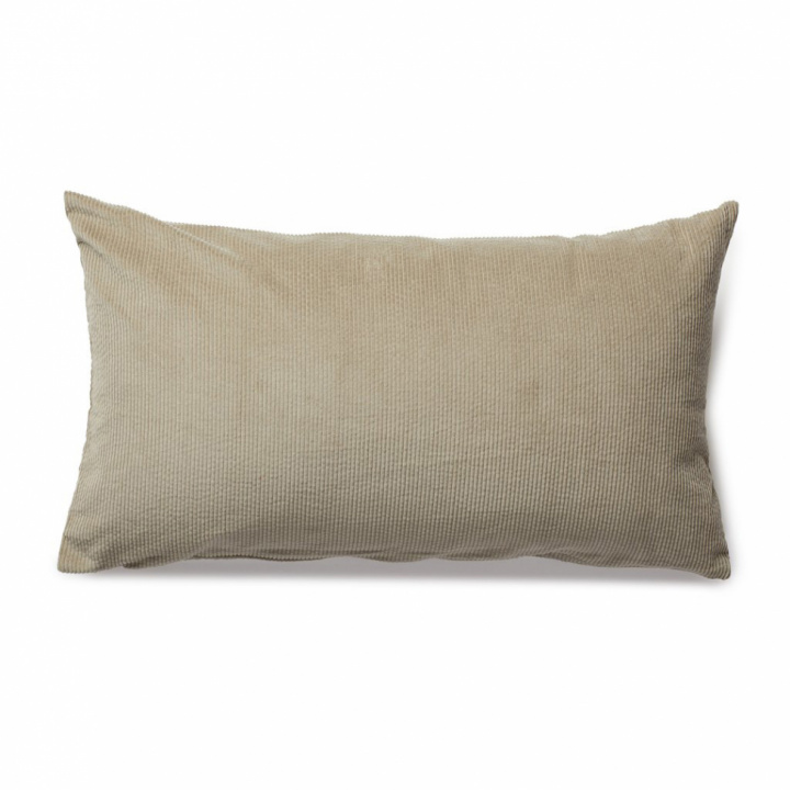 Putetrekk 'Corduroy' 70x40 - Grå / Beige