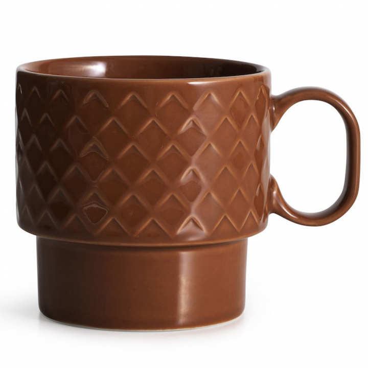 Mugg 'Coffee & More' - Terracotta / Brown
