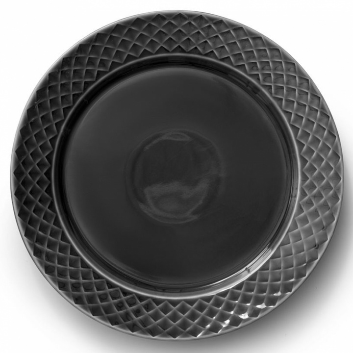 Tallerken 'Coffee & More' - Grå