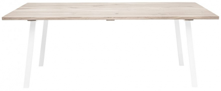 Spisebord 'Koselig' - Ek / Vit 100x95