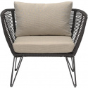 Lounge stol \'Mundo\' - Svart/Beige