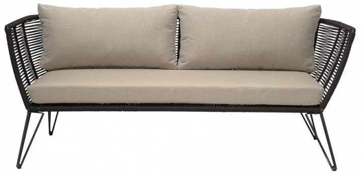 Sofa - svart / metall